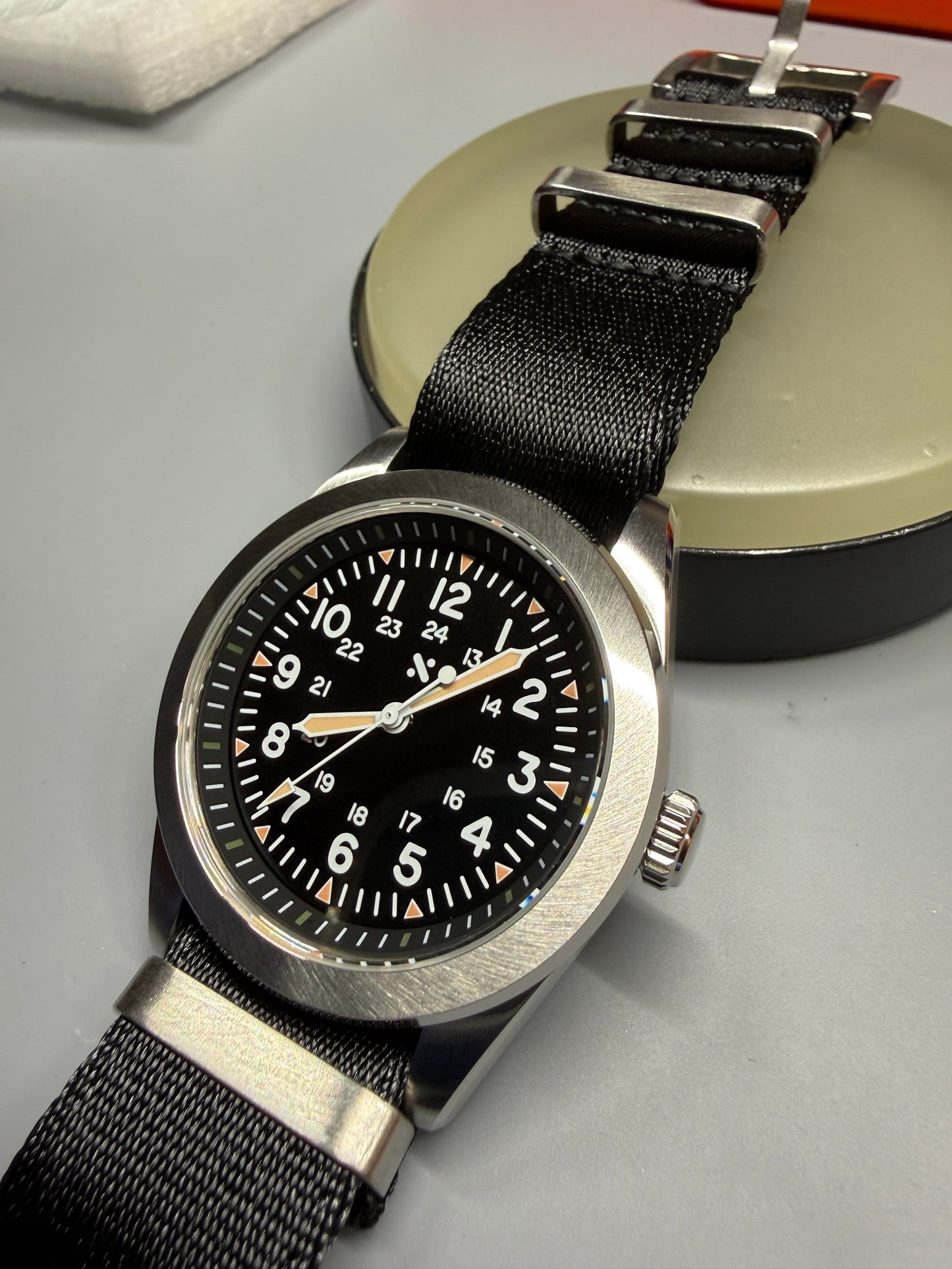 38mm Slim Field Watch Prototype Build.