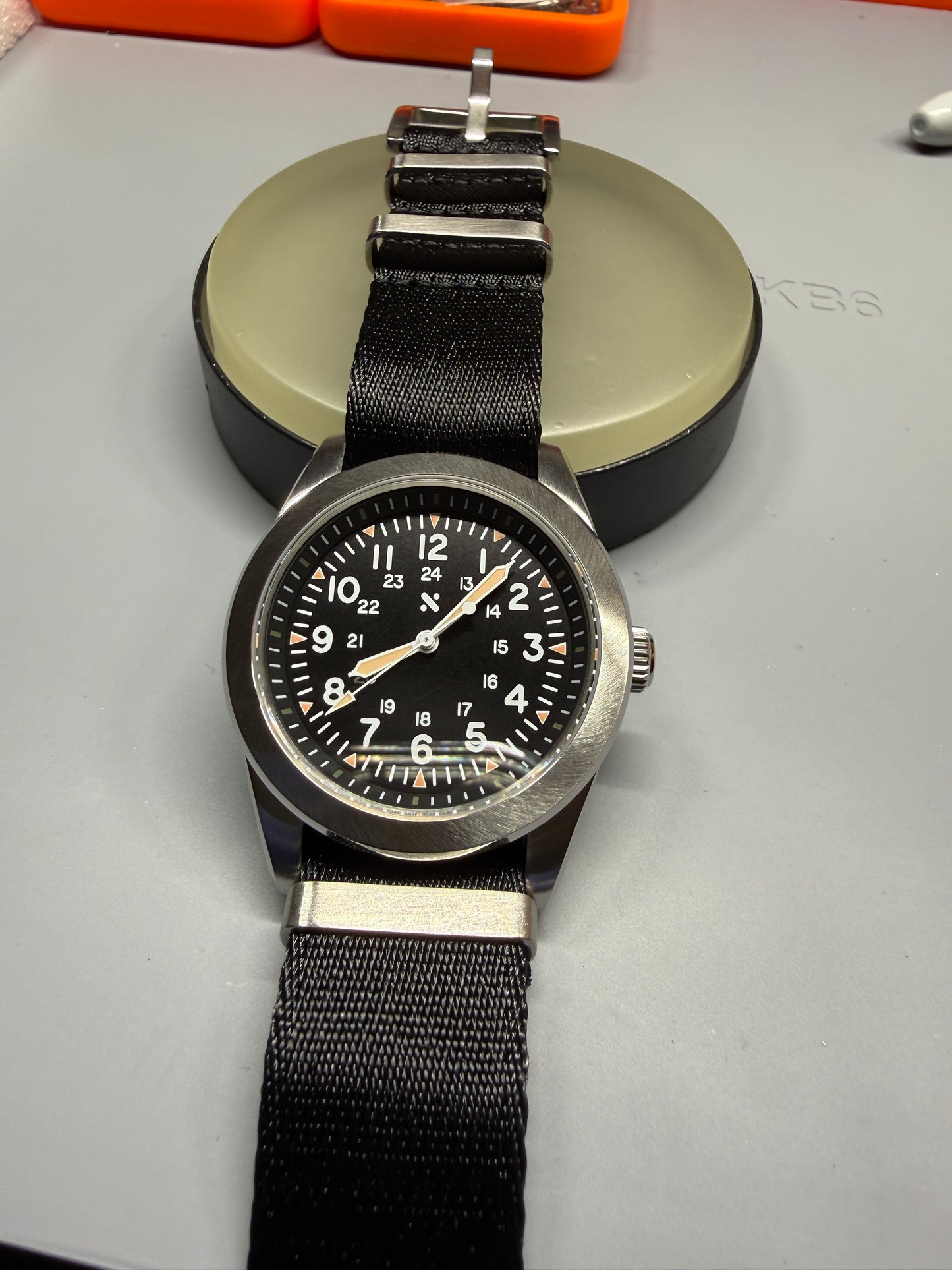 38mm Slim Field Watch Prototype Build.