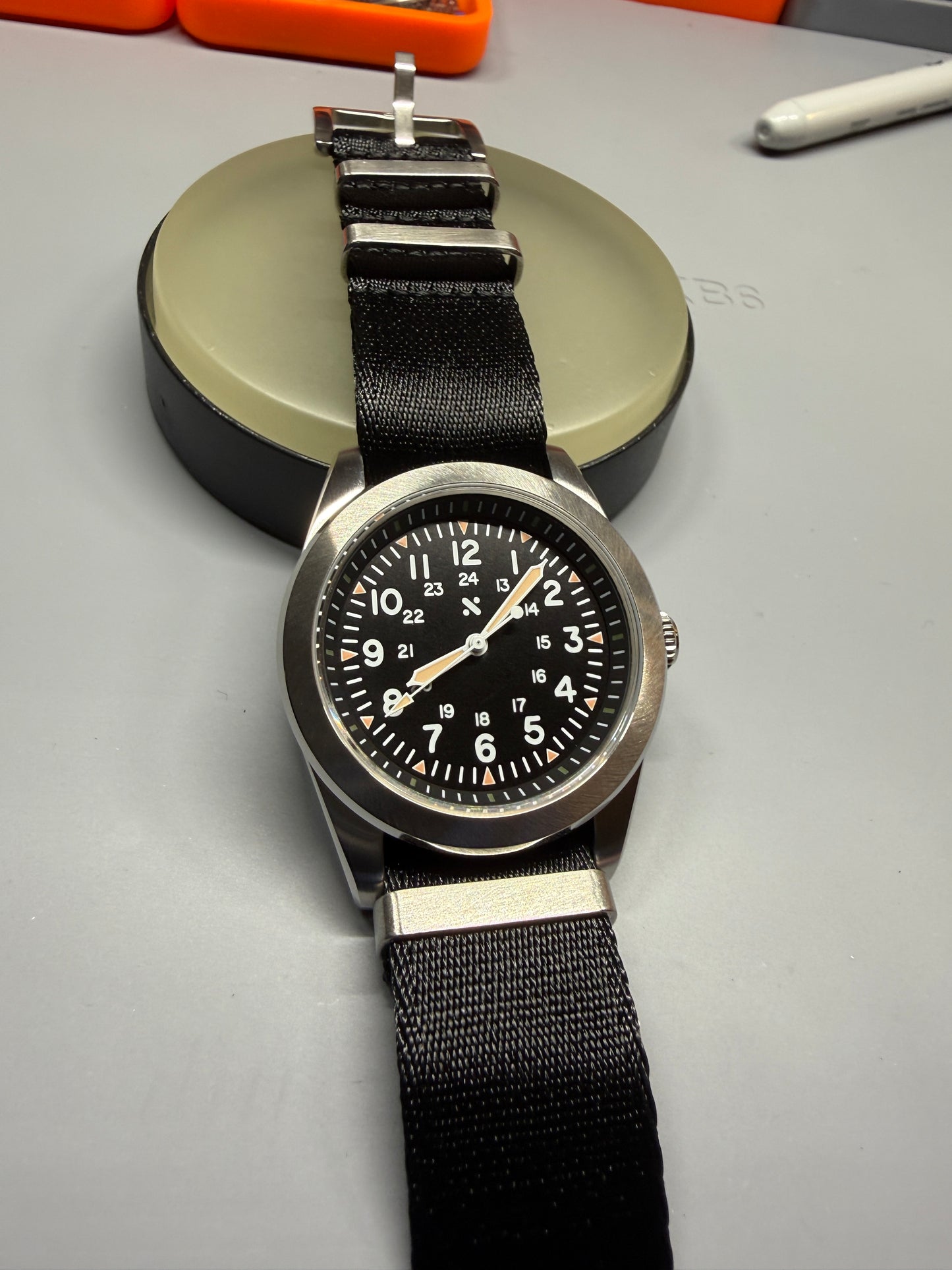 38mm Slim Field Watch Prototype Build.