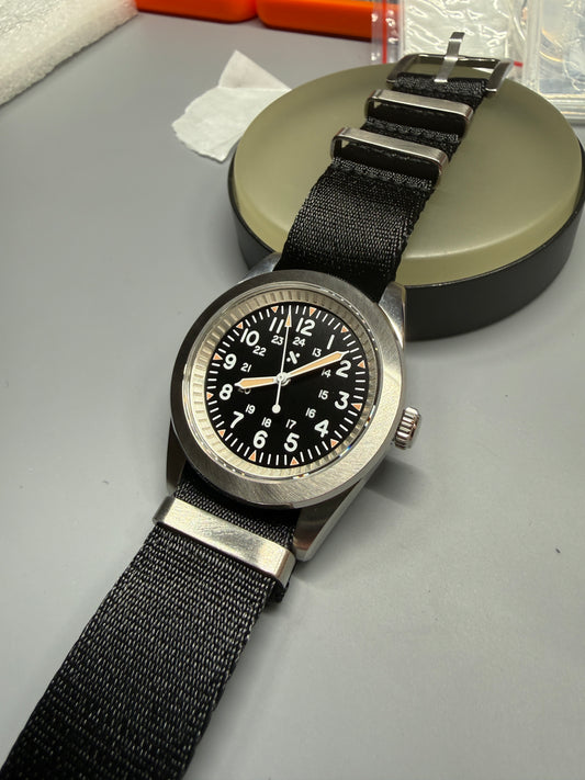 38mm Slim Field Watch Prototype Build.